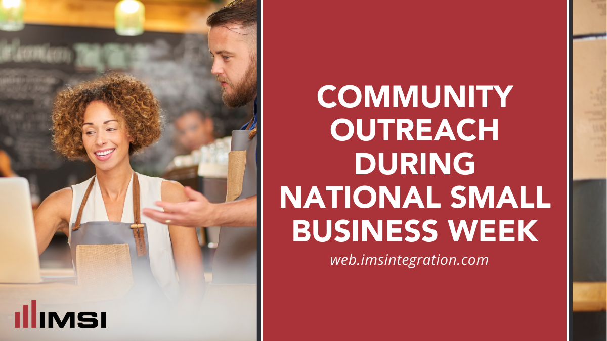 Community Outreach during National Small Business Week